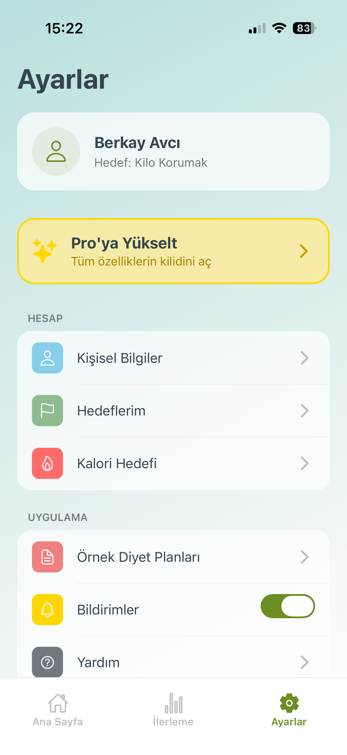 DiyetPro Ekran Görüntüsü 3